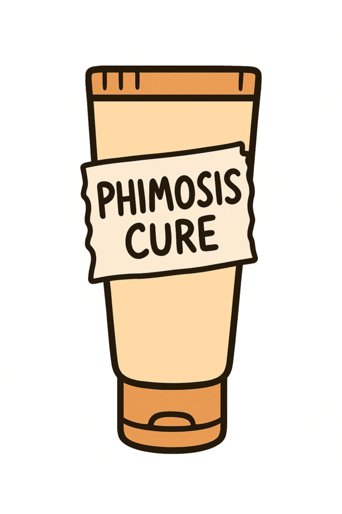 Best cream for phimosis: Tube of "phimosis cure" cream