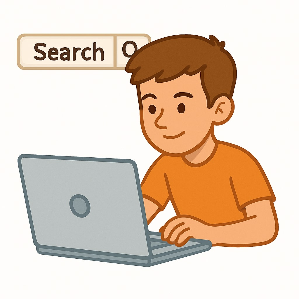 Is Phimosis Normal?: Boy searching on the web