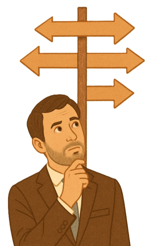 Is Phimosis Normal?: Man looking which way to go