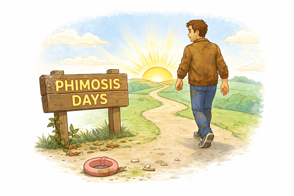 Physiological and pathological phimosis: A man walking away from his phimosis days